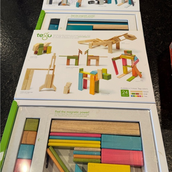 tegu Magnetic Wooden Blocks Set - Colorful Building Adventure - Picture 5 of 6